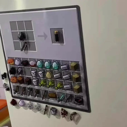 Crafting table magnet
